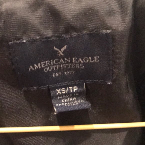 Denim/leather bomber, American Eagle Outfitters - Picture 4 of 7